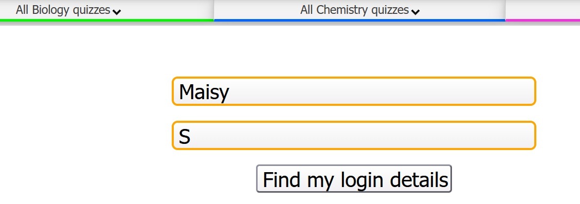 Students can find their login details by entering their firstname and ...